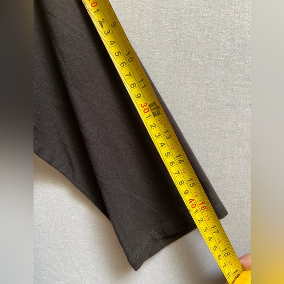 HORNY TOAD Muse Dress 3/4 Sleeve V-Neck Side Ruching Coffee Brown Sz L - Picture 11 of 13